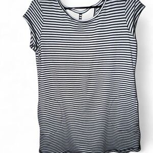 Black and White Striped Dress